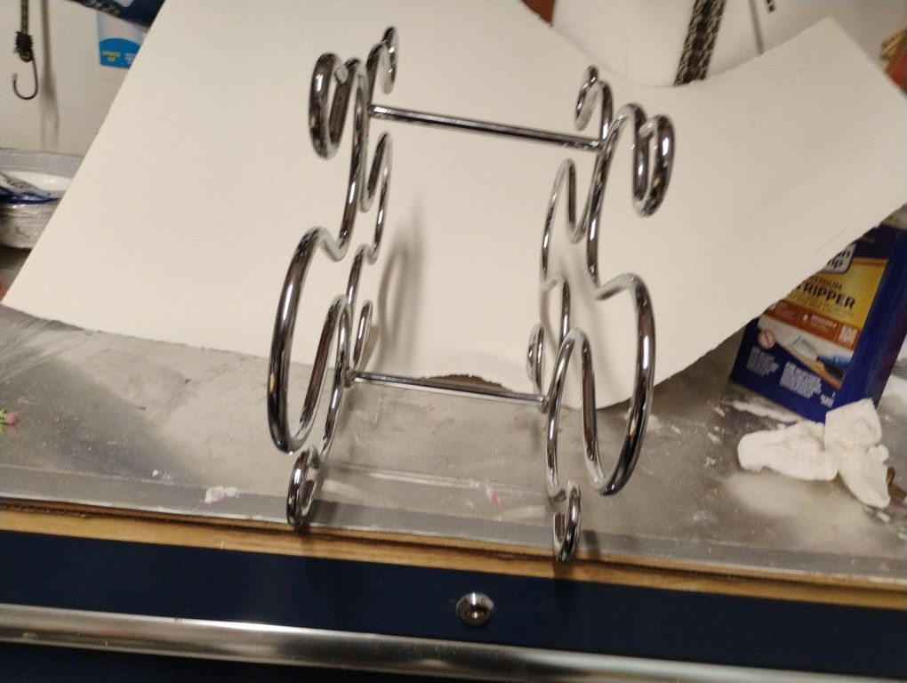 Chrome Table Top 6 Bottle Wine Rack