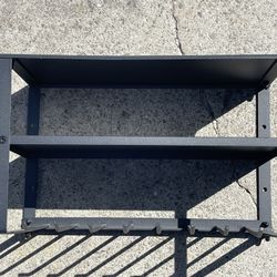 Tool Holder Shelf. With Hooks For Tools