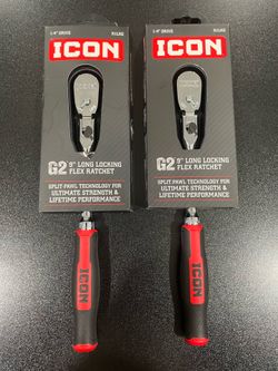 Icon G2  1/4”drive locking flex head ratchet
