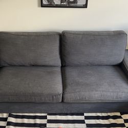 Navy blue/Grey 3 Person Couch 