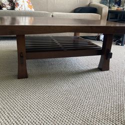 Large Wooden Coffee table $135
