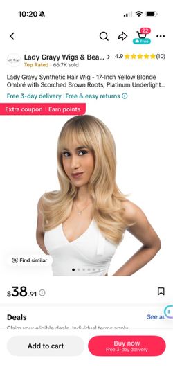 Blonde wig