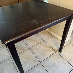 Sturdy Square Wood Dining Table