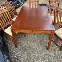 Wooden Dining Room Table