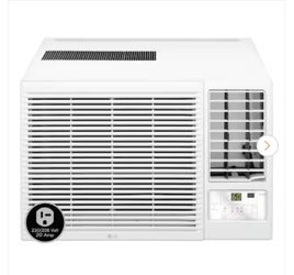 LG 12,200 BTU 230/208-Volt Window Air Conditioner Unit Cools 570 sq. ft. w/ Heater, Wi-Fi Enabled and Dehumidifier in White