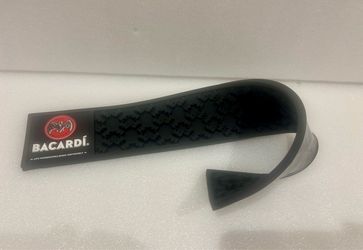 Bacardi black bar rail cocktail spill mat