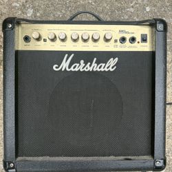 Marshall MG15CDR guitar combo amplifier, a 15-watt solid-state