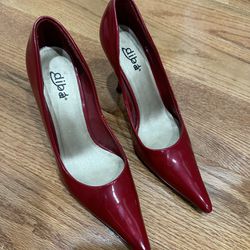 Diba Pointy Red High Heels Size6.5