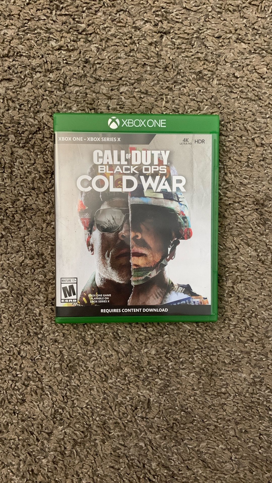 CASE ONLY Call of Duty Black Ops Cold War XBOX One