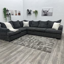 Grey Sectional Couch - Free Delivery 