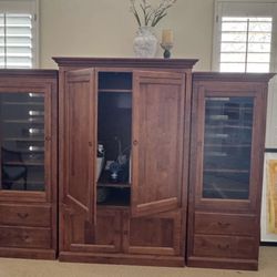 Entertainment Center With  Two Side Towers 