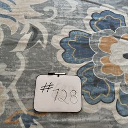 RUG #728, 8x10, Blue/gray Floral. Very Pretty Lahome 