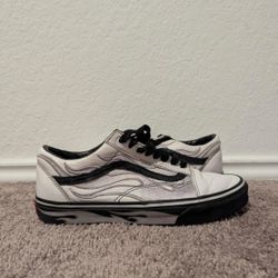 ASAP Rocky Black and White and Silver Vans