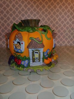 PartyLite Harvest Pumpkin Tealight House