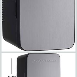 Frigidaire Portable 10L, 15-can Mini Fridge Brushed Stainless Rugged Refrigerator, EFMIS188-SS