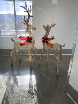 Christmas Decoration,Stag And Doe