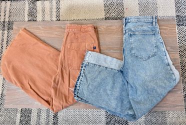 Wide leg jeans women size 26/27 $8 for both