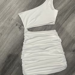 White One Shoulder Dress