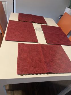 4 Pieces Of Plate Mat Table Decor