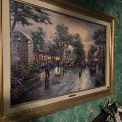 Thomas Kinkade ( Carmel Sunset On Ocean Ave)