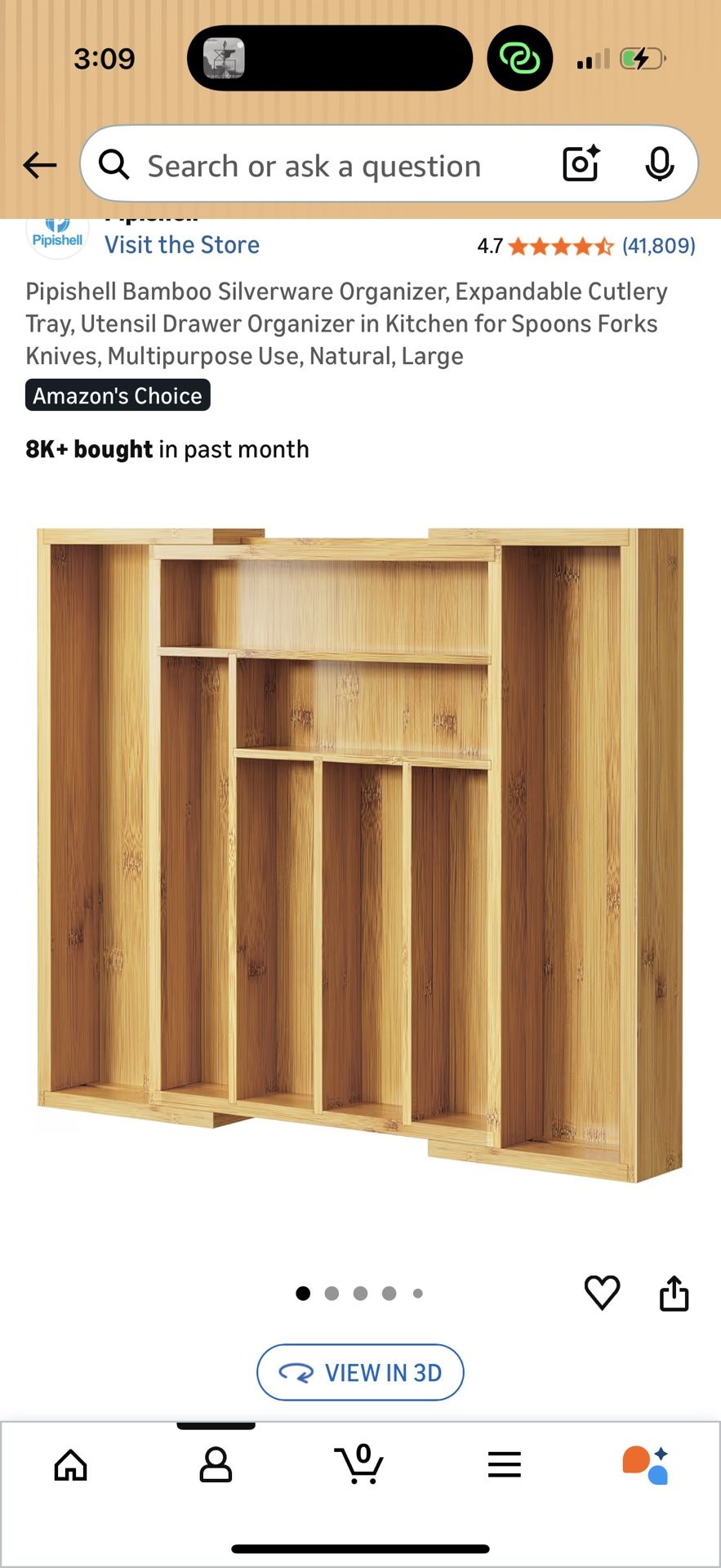 silverware organizer for drawer