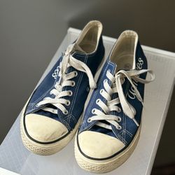 Custom Yankees Converse Shoes