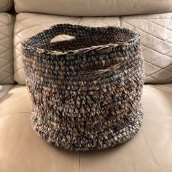  New Hand Crocheted Large Basket