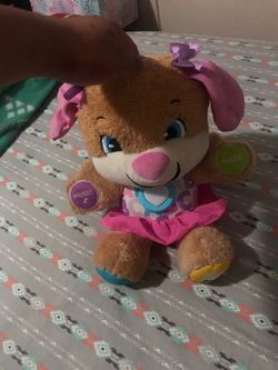 Baby learning talking teddy bear