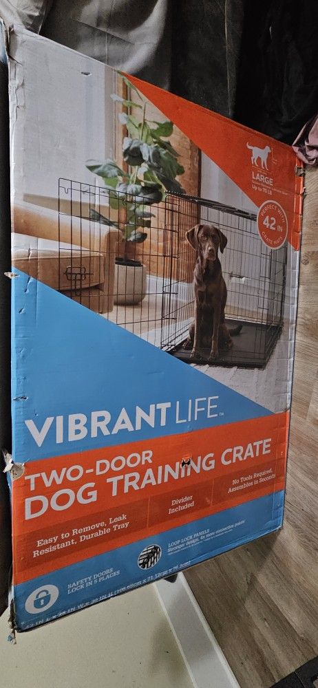 42in 2 door training crate
