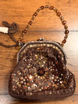 Vintage Brown Beaded Evening Bag – Eclectic Inventory