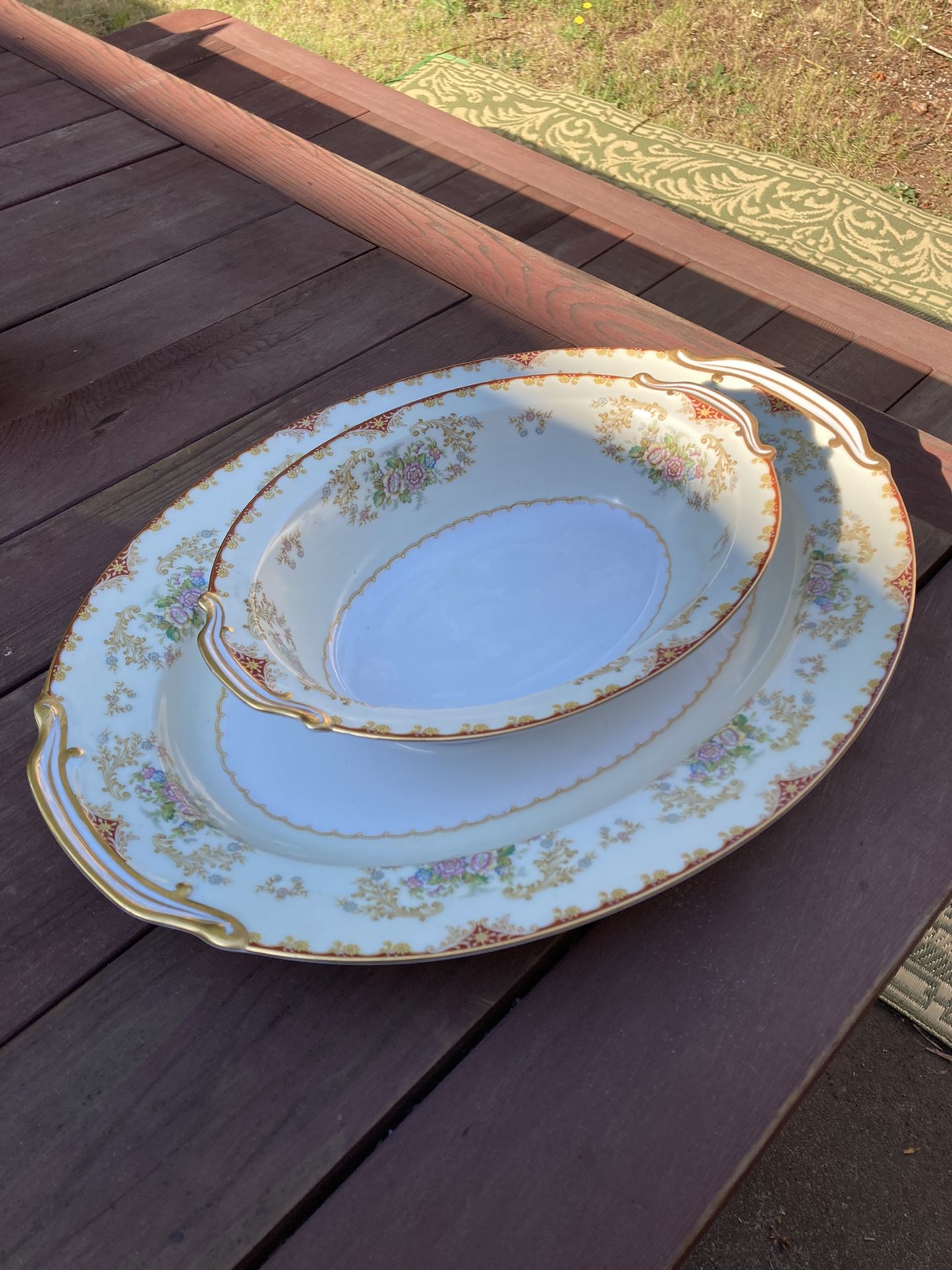 Large China Plate And Bowl