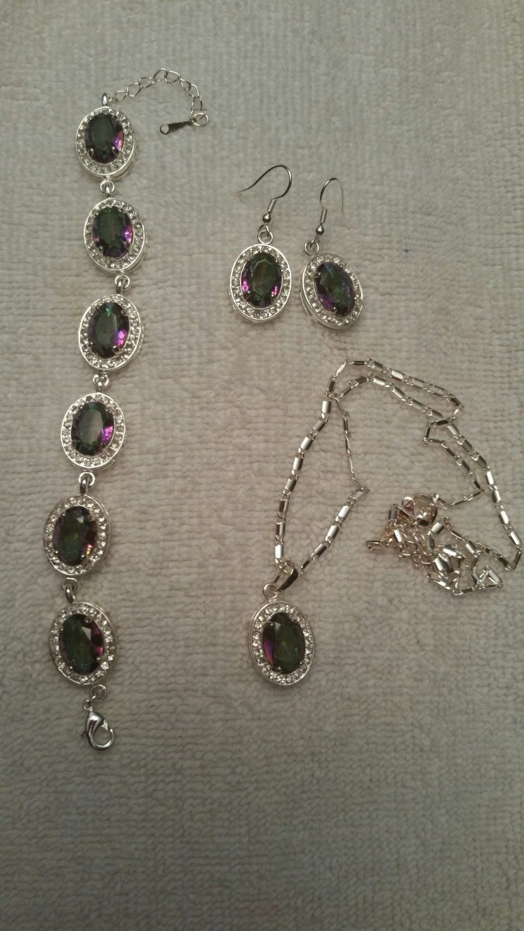 New sterling silver jewelry set