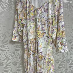 Esqualo Flower Print   Raglan Dress