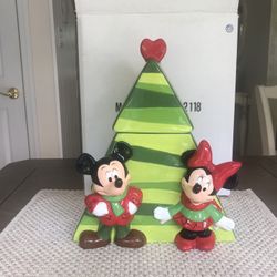 NEW!  Mickey And Minnie Cookie jar