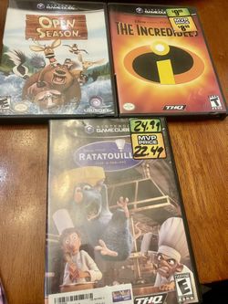 3 Games! Open season, the Incredibles, and ratatouille
