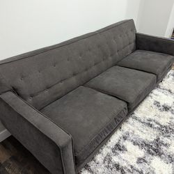 Gray Mid-Century Modern Sofa