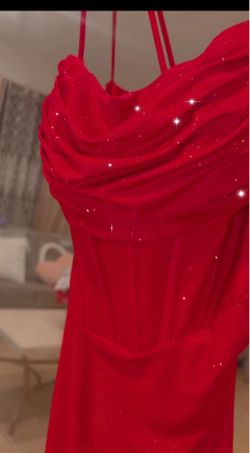 Red Corset Prom Dress