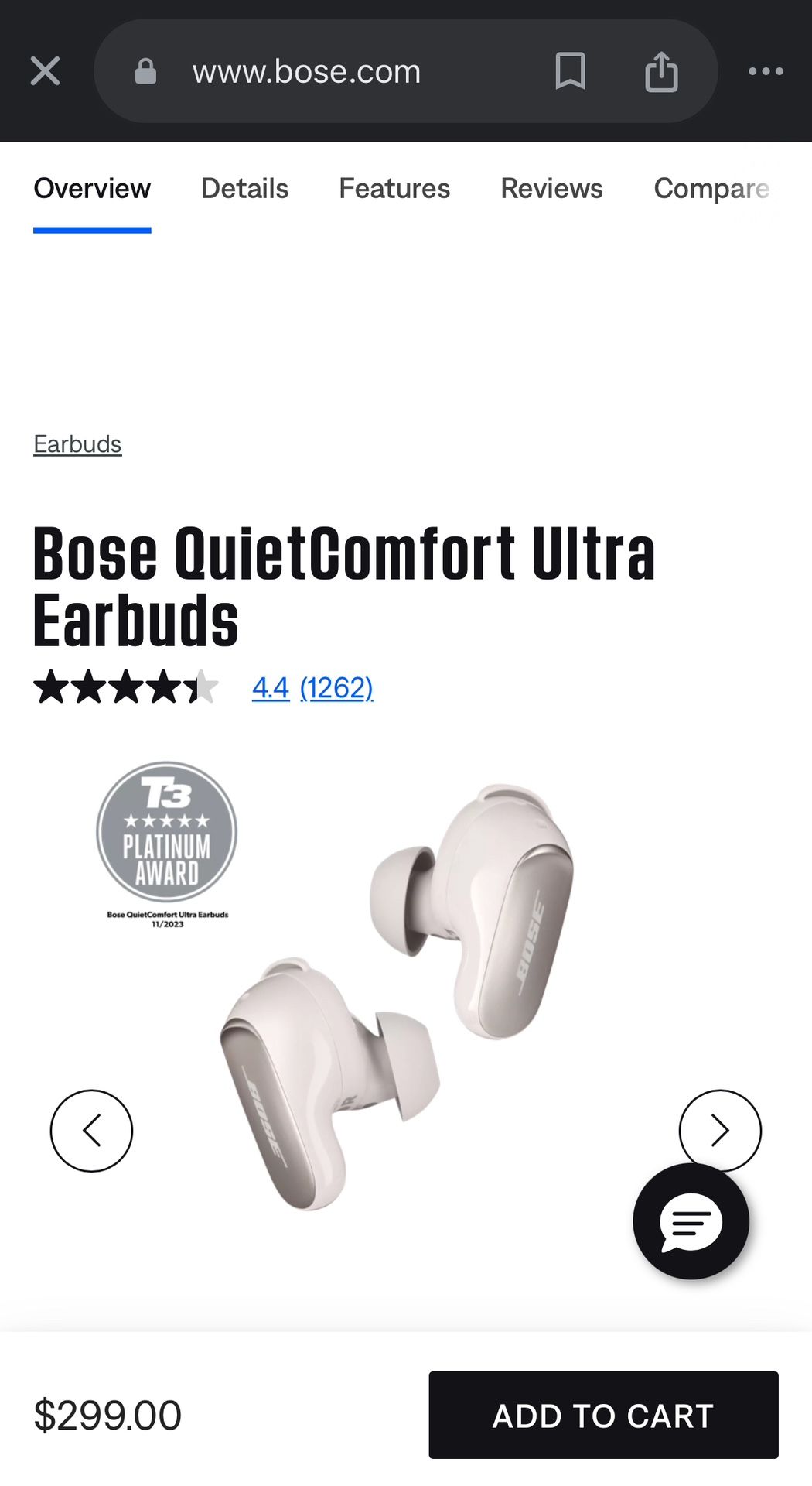 Bosé Quiet Confort Ultra Earbuds