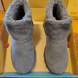 Skechers Charcoal Chugga Ankle Boots Size 7.5