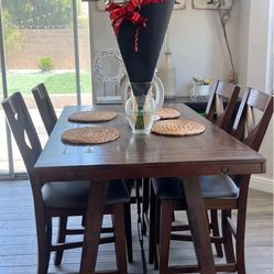 Comedor Alto De 6 Sillas 