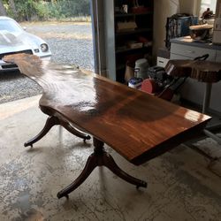 Live Edge Redwood Slab Table 