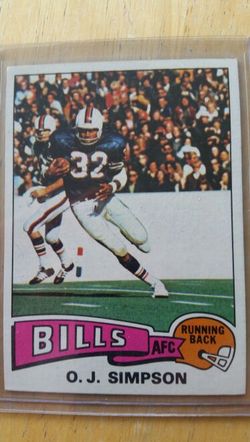 1975 topps o.j. simpson