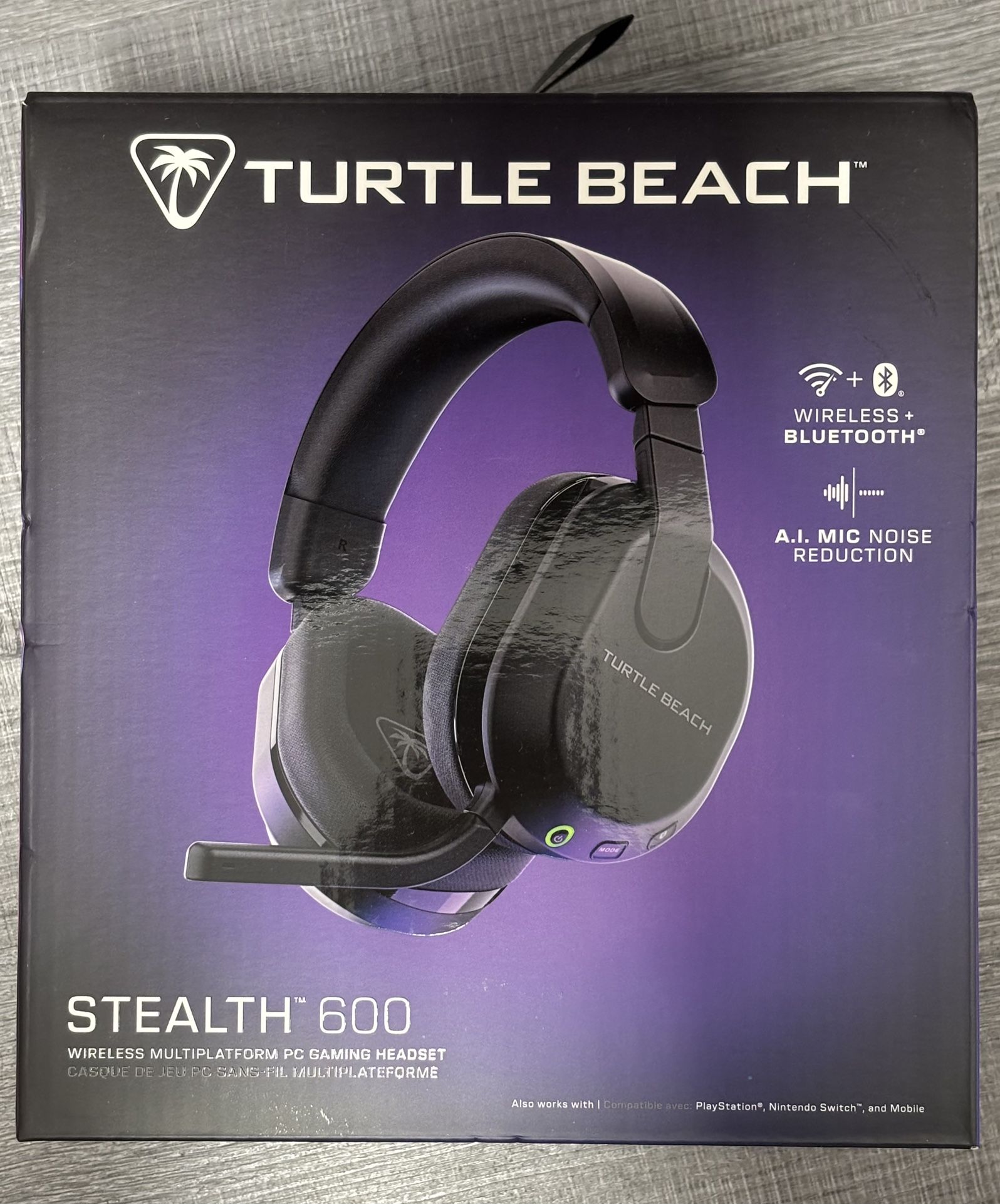 Turtle Beach - Stealth 600 Wireless Over-Ear Multiplatform Gaming Headset for PC, PS5, PS4 & Mobile - Black