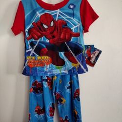 Brand New Spiderman Boy's 2 Piece Short Sleeve Top And Pants Pajama Set Size 3T $10 Cash Only Pick Up Only In Bakersfield In The 93308 Area No Holds 