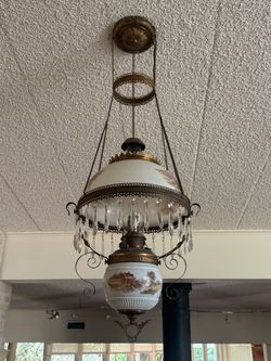 Antique hanging light fixture