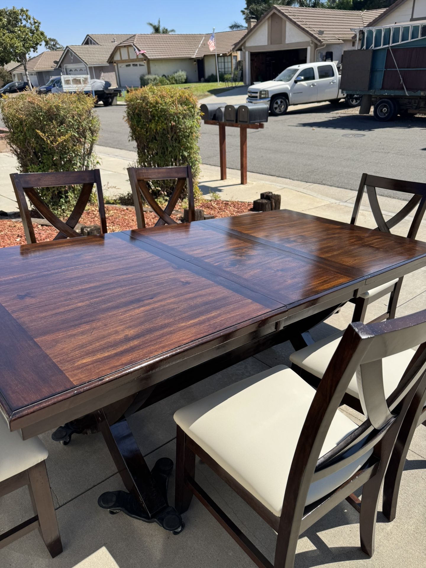 Rustic Dining Table With 6 Chairs