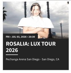 Rosalía Concert -7/3/26 Pechanga Arena (San Diego)