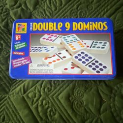 Double 9 Dominoes In Tin Box