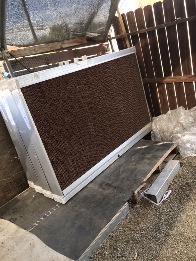 Greenhouse wet wall panels 4x6 and Exhaust fans
