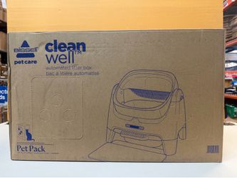 BISSELL Cleanwell Automated Cat Litter Box with Odorvault Technology, 20-Day XL